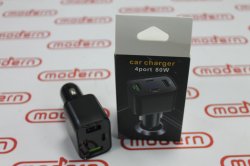 Зарядка от прикуривателя USB+Type-C (4 PORT 80W)