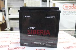 Аккумулятор Li-Tech Siberia 20Ач,1700CCA 14,6V(обрат. поляр. клеммы азия)(197x128x200мм)для ГИБРИДОВ