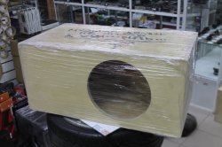 Корпус сабвуфера 12" 70 л ФИ Труба морилка/гравировка(MD)