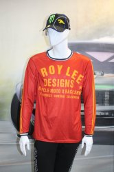 Джерси "ТROY LEE DESIGNS" красное с желтой надписью, размер "XL"
