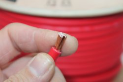 Кабель силовой AMP CCA Ultraflexible 8Ga (красный) омедненый алюминий