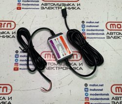 Зарядка для скрытой установки Type-C прямая ND (3 метра, вход 12-24В, выход 5В 2,5А)