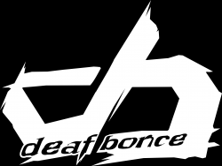 Наклейка Alphard Deaf Bonce (тип 5) (10 x 7,5 см) белая