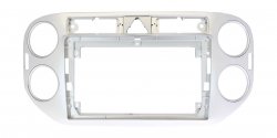 9" Переходная рамка для VW Tiguan 2007-2011 серебро (Wide Media)