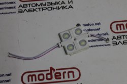 Светодиодный модуль - - 4SMD-5730 led Samsung белый 12V 2,1W ДС