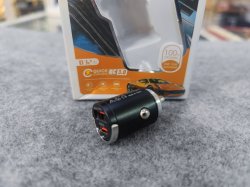 Зарядка от прикуривателя Smart D32 (два гнезда) USB-TypeC 30+18W 2,4A (Quick Charger 3.0)