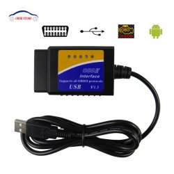 Сканер OBD-2 ELM-327 (USB) v1.5 черный