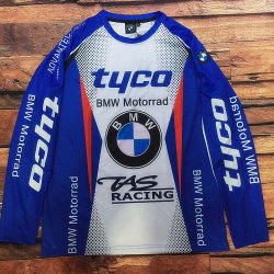 Джерси "BMW tyco" синее с белой вставкой, размер "L"