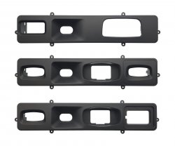 9" Переходная рамка для Renault Duster 2010 - 2015 (вставки для кнопок)(Wide Media)