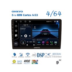 9" универсальная магнитола Onkyo X-QD1200-A-9 4/64 QLED