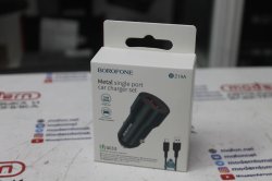 Зарядка от прикуривателя Borofone BZ19A со шнуром TypeC 18W синий