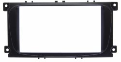 2 din Переходная рамка для Ford Focus 2 (Sony), S-Max 07+, Mondeo 07+, черная с металл креплениями