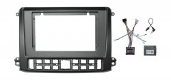 Установочный комплект для дисплеев 10" Газ Газель НН черный (Wide Media)
