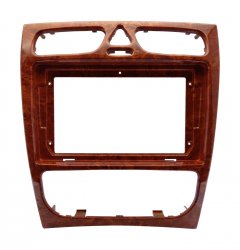 9" Переходная рамка для Mercedes-Benz C-class 2002-2004 (орех) (Wide Media)
