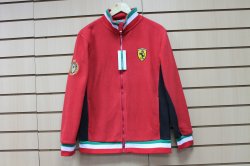 Толстовка "Raxman" "FERRARI" красная на замке без капюшона, размер L