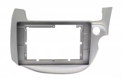 10" Переходная рамка для Honda Fit 2007-2013 прав.руль светлосерая (Wide Media)