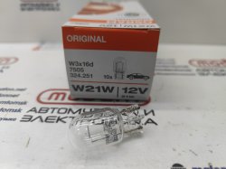 Лампа накаливания W21W T20 обычная 12V 21W Osram