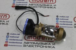 Лампа светодиодная линзованная H4 6000K 55W 12V Magma T9, с кулером и внеш драйвером (H4MAGMAT9)