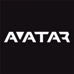 Наклейка Avatar (20 x 3 см) белая