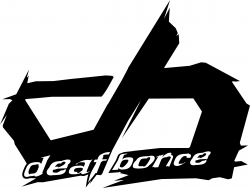 Наклейка Alphard Deaf Bonce (тип 5) (10 x 7,5 см) черная