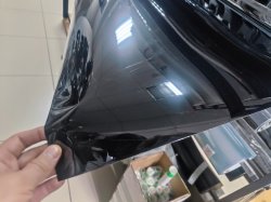 Гибридная пленка для кузова Status BLACK (черная, антигравийная, защитная) 1,52м х1м
