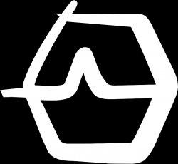 Наклейка Ural Logo (15 x 15 см) белая