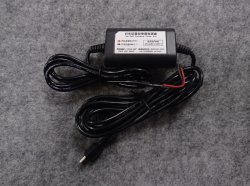 Зарядка для скрытой установки Mini USB прямая ND (3 метра, вход 12-24В, выход 5В 2,5А)
